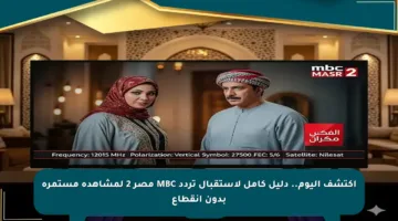 اكتشف اليوم.. دليل كامل لاستقبال تردد MBC مصر 2 لمشاهدة مستمرة بدون انقطاع
